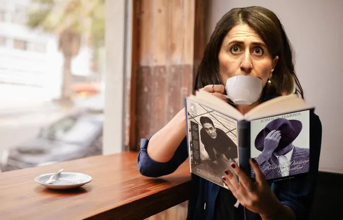 Berejiklian spotted reading ‘I Kissed Dating Goodbye’