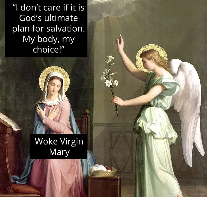 Woke Mary and the Angel Gabriel