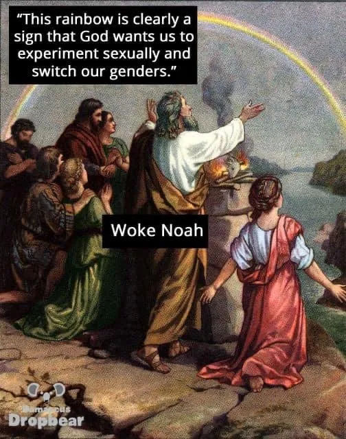 Woke Noah and the rainbow