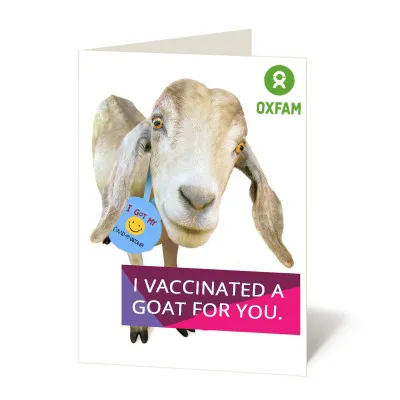 Oxfam now offering ‘Vaccinated goat’ Christmas donations